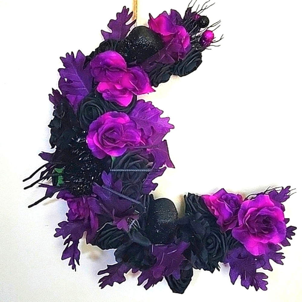 Handmade crescent wreath